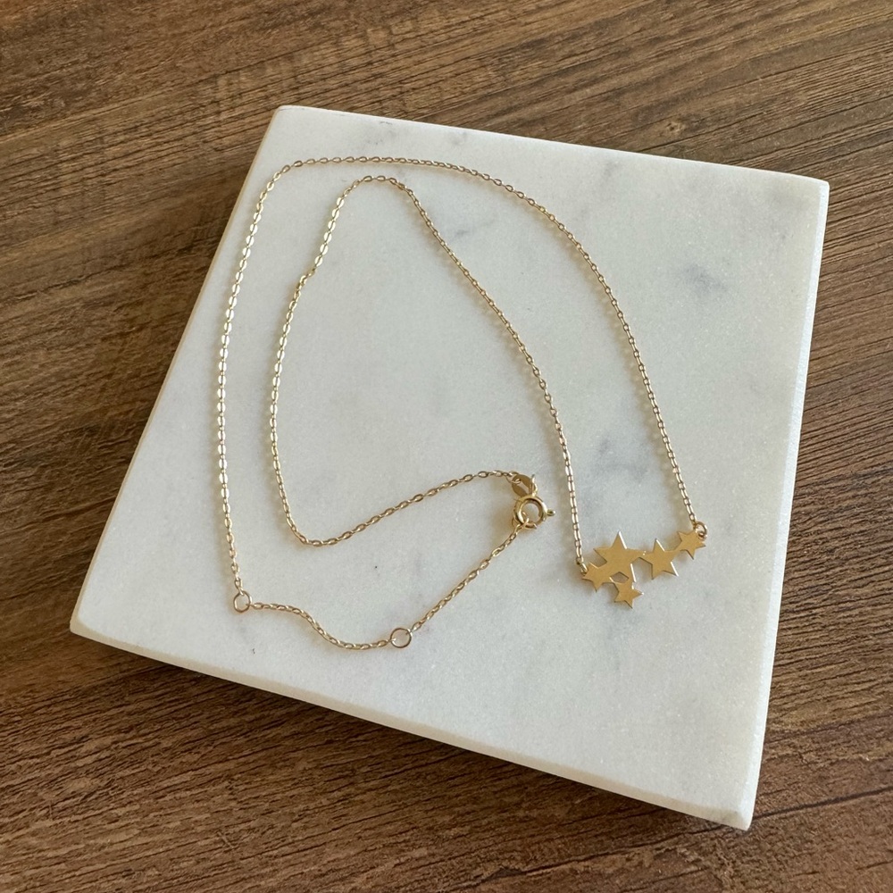 14kt gold adjustable necklace
